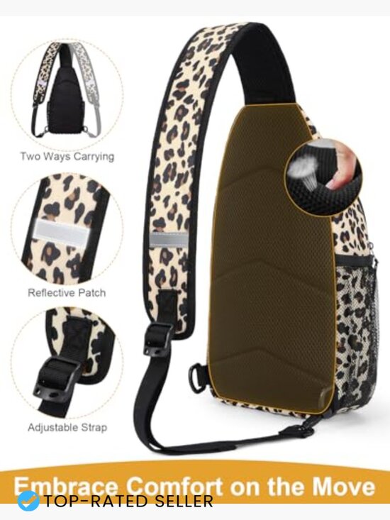 Waterproof Convertible Sling Backpack Multi-Pocket Crossbody Daypack for Travel